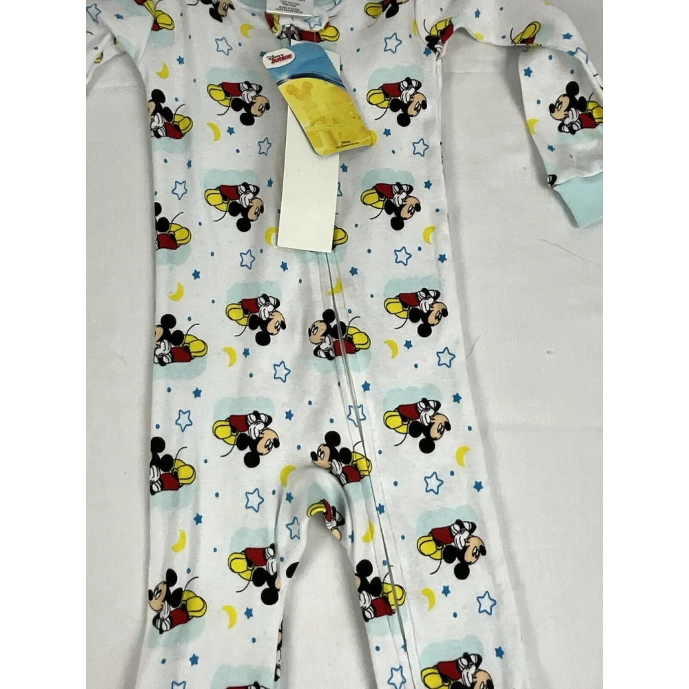 NWT Disney Baby Mickey Mouse SLEEP N PLAY One-piece footed pajamas SZ 24months